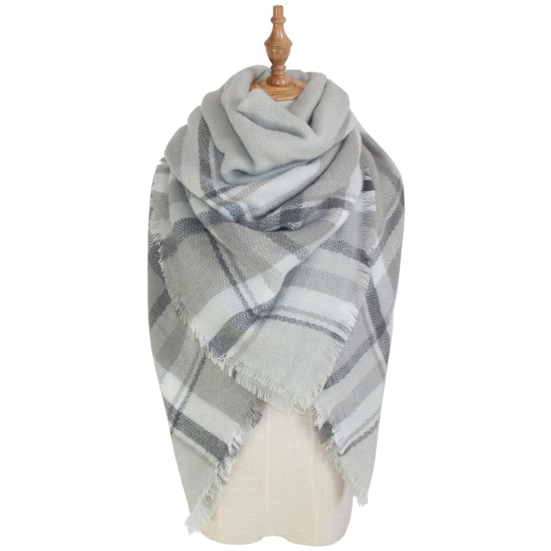 Neal LINK Women's Scarves Wraps Warm Blanket Scarf Shawl Winter Plaid Scarfs for Women - Image 4